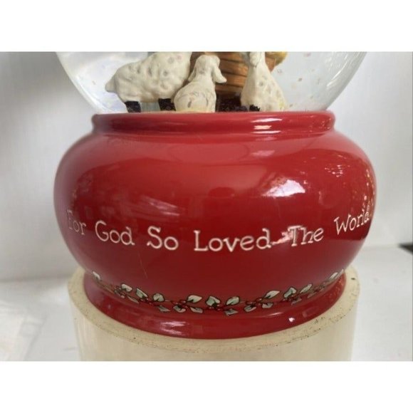 Snow Music Box Nativity Globe by DaySpring Christmas Decor - Picture 5 of 8